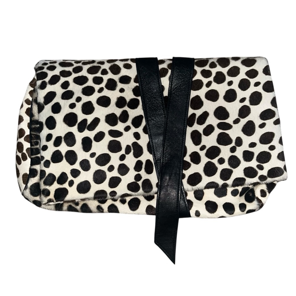 Anne Klein Oversized Stylish Black and White Clutch Bag